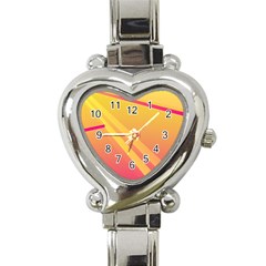 Abstract Art Background Beautiful Heart Italian Charm Watch by Simbadda