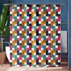 Background Abstract Geometric Shower Curtain 60  X 72  (medium)  by Simbadda