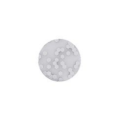 White Abstract Wall Paper Design Frame 1  Mini Buttons by Simbadda