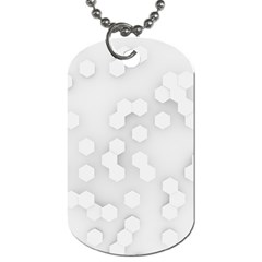 White Abstract Wall Paper Design Frame Dog Tag (one Side) by Simbadda