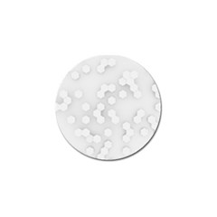 White Abstract Wall Paper Design Frame Golf Ball Marker (4 Pack) by Simbadda