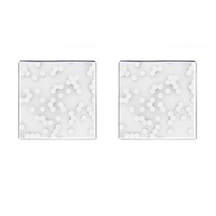 White Abstract Wall Paper Design Frame Cufflinks (square) by Simbadda