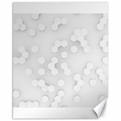 White Abstract Wall Paper Design Frame Canvas 16  X 20  by Simbadda