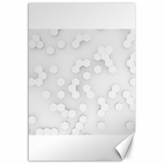 White Abstract Wall Paper Design Frame Canvas 20  X 30 