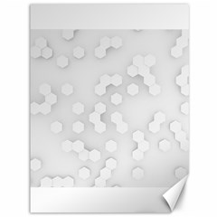 White Abstract Wall Paper Design Frame Canvas 36  X 48  by Simbadda