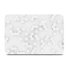 White Abstract Wall Paper Design Frame Plate Mats by Simbadda