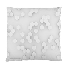 White Abstract Wall Paper Design Frame Standard Cushion Case (two Sides) by Simbadda