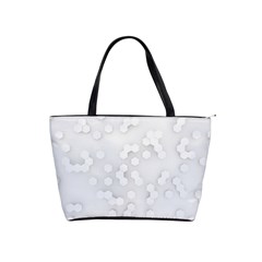 White Abstract Wall Paper Design Frame Classic Shoulder Handbag by Simbadda