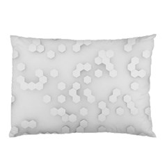 White Abstract Wall Paper Design Frame Pillow Case (two Sides) by Simbadda