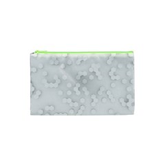 White Abstract Wall Paper Design Frame Cosmetic Bag (xs) by Simbadda