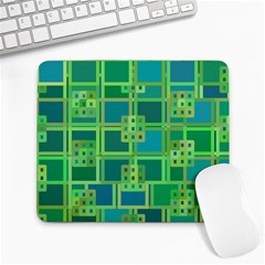 Green Abstract Geometric Large Mousepads by Simbadda