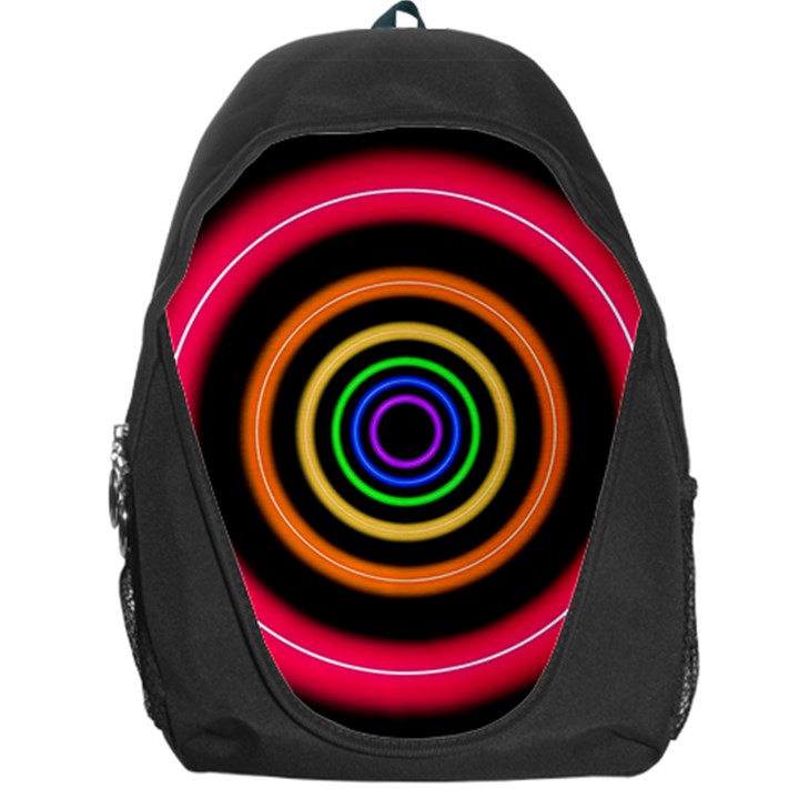 Neon Light Abstract Pattern Lines Backpack Bag