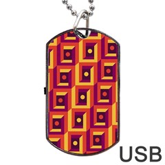 Abstract Background Dog Tag Usb Flash (two Sides) by Simbadda