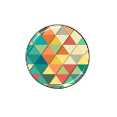 Background Geometric Triangle Hat Clip Ball Marker (10 Pack) by Simbadda