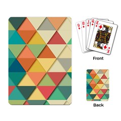 Background Geometric Triangle Playing Cards Single Design