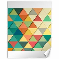 Background Geometric Triangle Canvas 12  X 16  by Simbadda