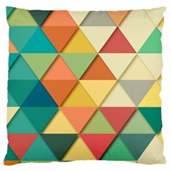 Background Geometric Triangle Large Cushion Case (one Side) by Simbadda