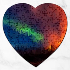 Abstract Texture Background Jigsaw Puzzle (heart) by Simbadda