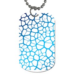 Network Social Neurons Brain Cells Dog Tag (one Side) by Simbadda