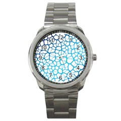 Network Social Neurons Brain Cells Sport Metal Watch by Simbadda