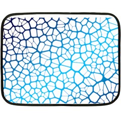 Network Social Neurons Brain Cells Fleece Blanket (mini) by Simbadda