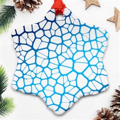 Network Social Neurons Brain Cells Ornament (snowflake) by Simbadda