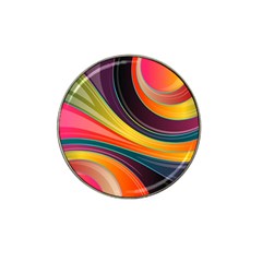 Abstract Colorful Background Wavy Hat Clip Ball Marker (4 Pack) by Simbadda