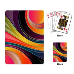 Abstract Colorful Background Wavy Playing Cards Single Design by Simbadda