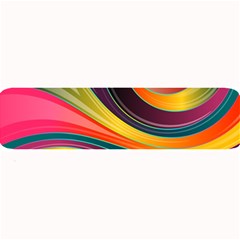 Abstract Colorful Background Wavy Large Bar Mats by Simbadda