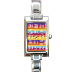 Background Abstract Rectangle Italian Charm Watch