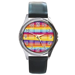 Background Abstract Round Metal Watch