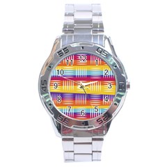 Background Abstract Stainless Steel Analogue Watch