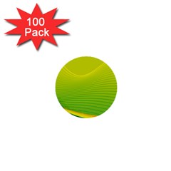 Background Color Fresh Beautiful 1  Mini Buttons (100 Pack)  by Simbadda