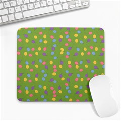 Balloon Grass Party Green Purple Large Mousepads by Simbadda