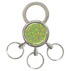 Balloon Grass Party Green Purple 3-ring Key Chains by Simbadda