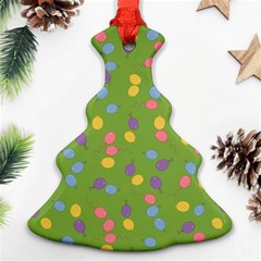 Balloon Grass Party Green Purple Ornament (christmas Tree) 