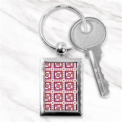 Background Abstract Square Key Chains (rectangle)  by Simbadda