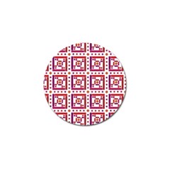 Background Abstract Square Golf Ball Marker by Simbadda