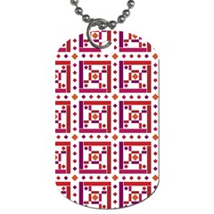 Background Abstract Square Dog Tag (two Sides) by Simbadda