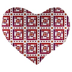 Background Abstract Square Large 19  Premium Heart Shape Cushions by Simbadda