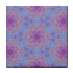 Pattern Pink Hexagon Flower Design Tile Coasters