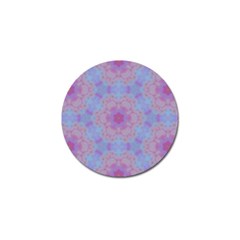 Pattern Pink Hexagon Flower Design Golf Ball Marker