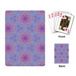 Pattern Pink Hexagon Flower Design Playing Cards Single Design Back