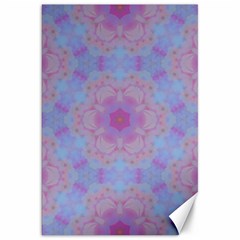 Pattern Pink Hexagon Flower Design Canvas 20  X 30  by Simbadda