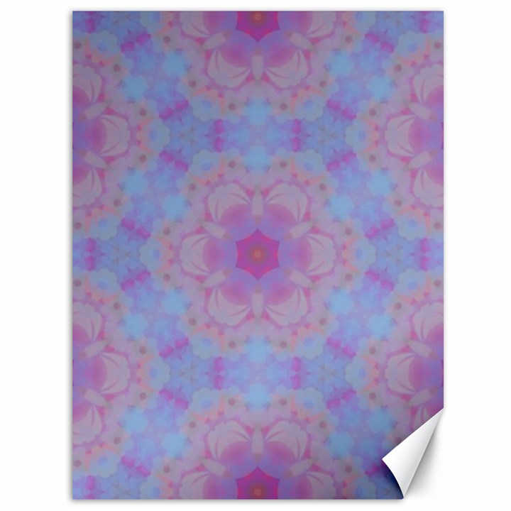 Pattern Pink Hexagon Flower Design Canvas 36  x 48 