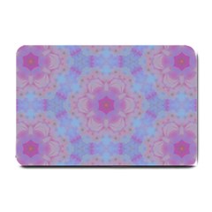 Pattern Pink Hexagon Flower Design Small Doormat 