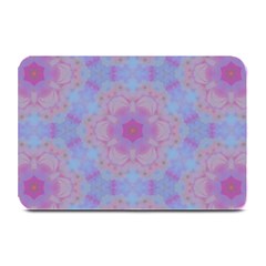 Pattern Pink Hexagon Flower Design Plate Mats