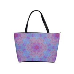 Pattern Pink Hexagon Flower Design Classic Shoulder Handbag