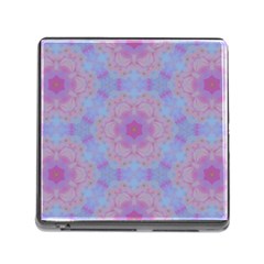 Pattern Pink Hexagon Flower Design Memory Card Reader (square 5 Slot) by Simbadda