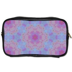 Pattern Pink Hexagon Flower Design Toiletries Bag (one Side) by Simbadda